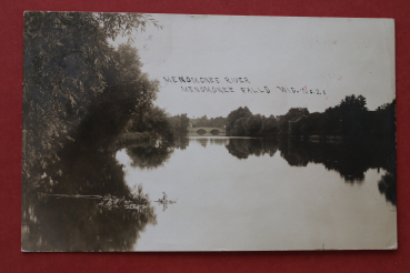 Postcard Photo PC Menomonee River Falls Wisconsin 1911 USA US United States
